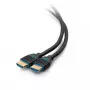 C2G 0,9 m Performance Series itin lankstus didelės spartos HDMI laidas, 4K 60Hz, skirtas montuoti sienoje