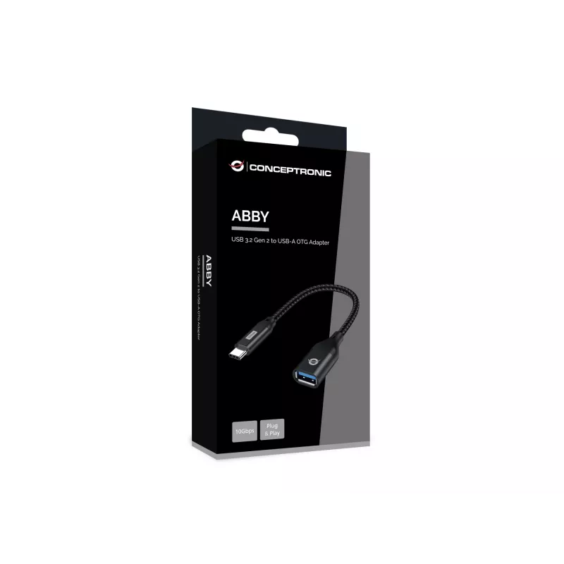 Conceptronic ABBY18B USB 3.2 Gen 2 prie USB-A OTG adapteris