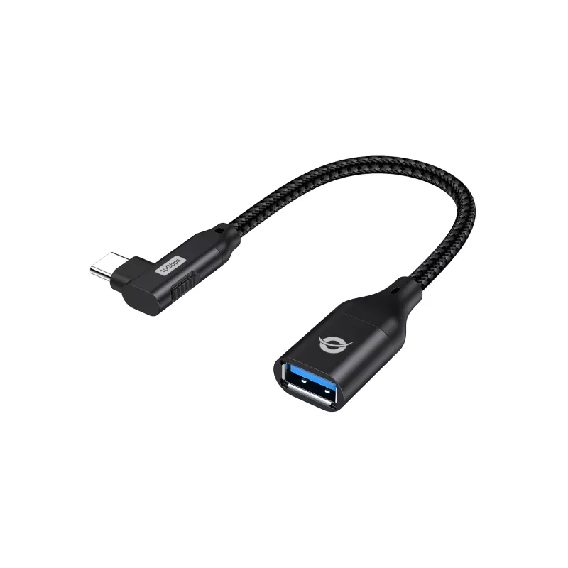 Conceptronic ABBY19B USB 3.2 Gen 2 90° kampuotas prie USB-A OTG adapteris