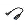 Conceptronic ABBY19B USB 3.2 Gen 2 90° kampuotas prie USB-A OTG adapteris