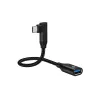 Conceptronic ABBY19B USB 3.2 Gen 2 90° kampuotas prie USB-A OTG adapteris