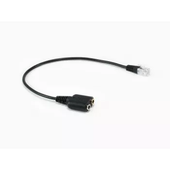 Equip RJ9 į 3,5 mm ausinių garso adapteris, juodas, 0,25 m