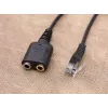 Equip RJ9 į 3,5 mm ausinių garso adapteris, juodas, 0,25 m
