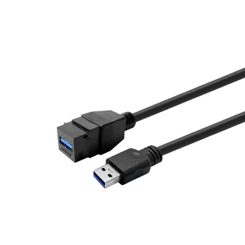 USB 3.0 ilginimo laidas VivoLink PROKEYUSB3AFM5B — Type A jungtis (moteriška) į Type A jungtį (vyriška), 5 m, juodas