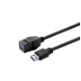 USB 3.0 ilginimo laidas VivoLink PROKEYUSB3AFM5B — Type A jungtis (moteriška) į Type A jungtį (vyriška), 5 m, juodas