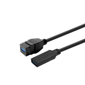 VivoLink USB 3.0 Type A į Type A laidas 0,2 m — juodas