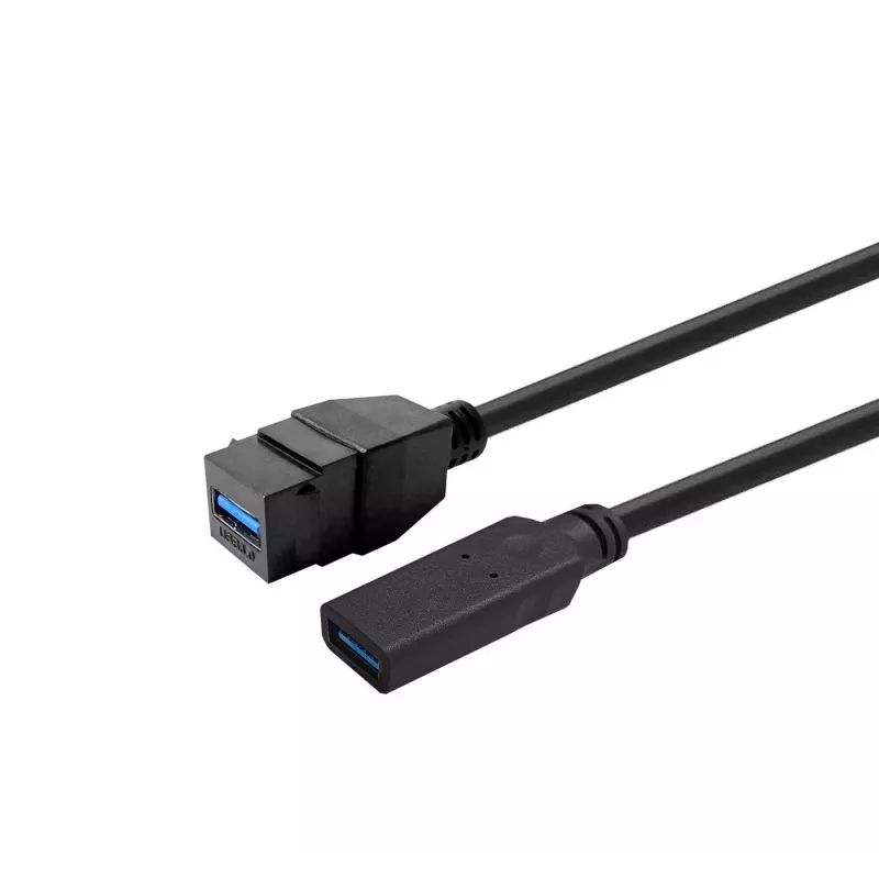 VivoLink USB 3.0 Type A į Type A laidas 0,2 m — juodas