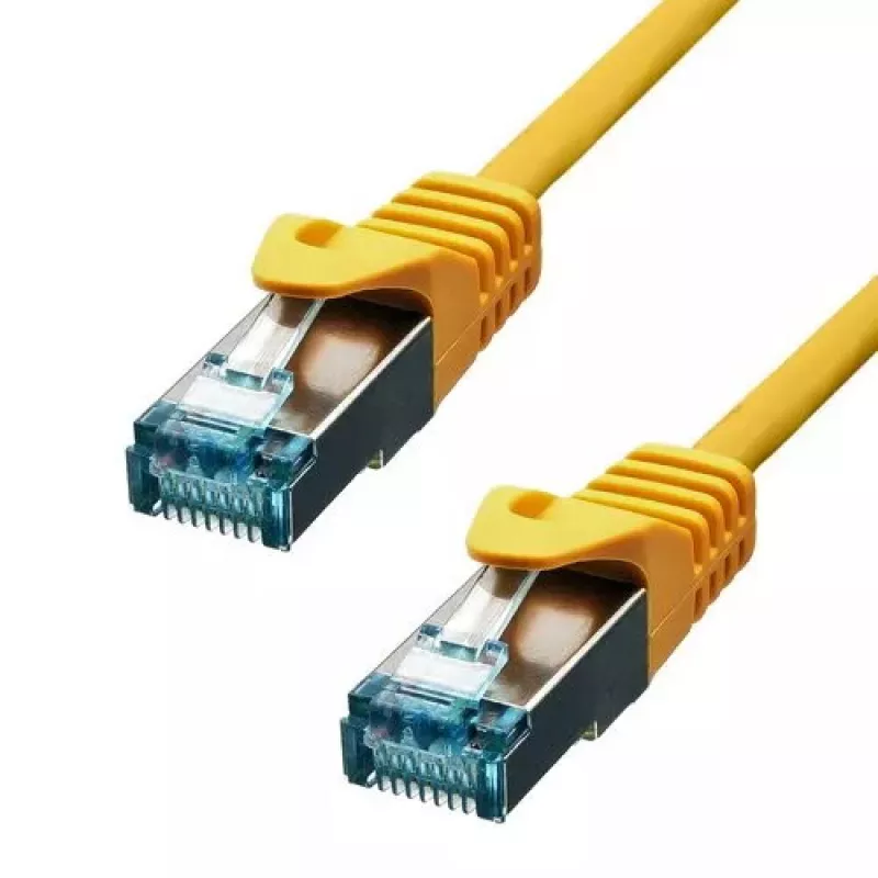 Ethernet laidas ProXtend CAT6A RJ-45 S/FTP 0,5 m geltonas