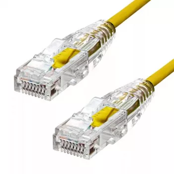 Ethernet kabelis ProXtend Ultra plonas CAT6 RJ-45 5 m geltonas