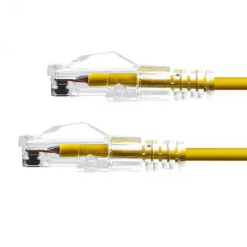 Ethernet kabelis ProXtend Ultra plonas CAT6 RJ-45 4M Geltonas