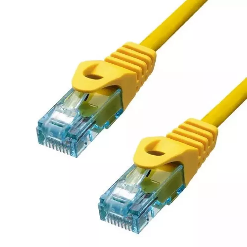 Ethernet kabelis ProXtend CAT6A RJ-45 U/UTP 0,75 m geltonas
