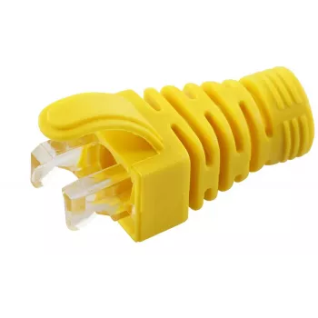 „MicroConnect CONB65Y“ apsauginis įtempimas nuo lenkimo Cat5e/Cat6/Cat6A kabeliams iki 6,5 mm, geltonas