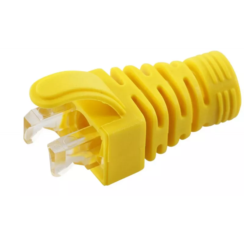„MicroConnect CONB65Y“ apsauginis įtempimas nuo lenkimo Cat5e/Cat6/Cat6A kabeliams iki 6,5 mm, geltonas