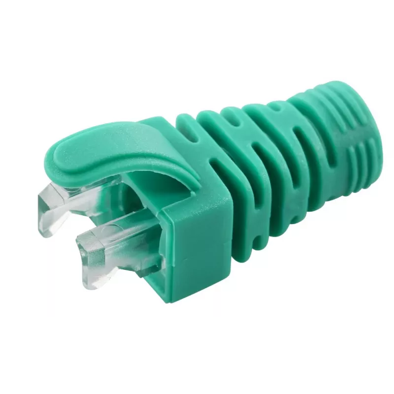 MicroConnect CONB65G įtempimo mažinimo gaubtelis Cat5e/Cat6/Cat6A kabeliams iki 6,5 mm, žalias