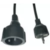Maitinimo ilgintuvas MicroConnect MC-PE0500FRB 500 cm su EU kištuku, juodas