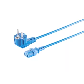 Microconnect MC-SCHUANGC13500B maitinimo kabelis Mėlynas 5 m Maitinimo kištukas tipas E+F C13 jungtis