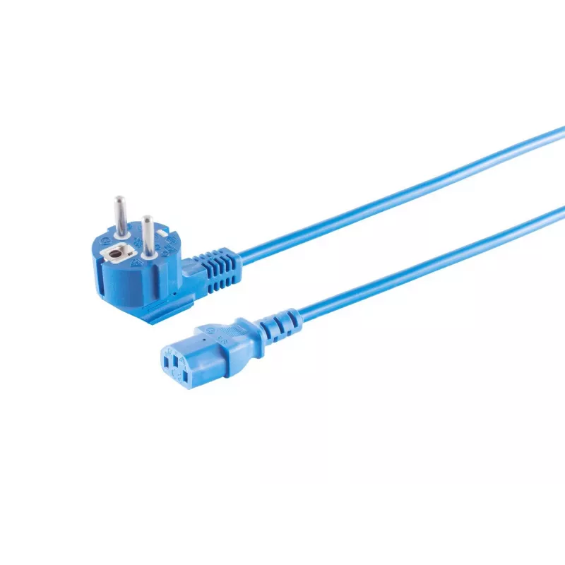 Microconnect MC-SCHUANGC13500B maitinimo kabelis Mėlynas 5 m Maitinimo kištukas tipas E+F C13 jungtis