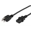 Microconnect PE110405 maitinimo laidas juodas 0.5 m C13 jungtis maitinimo kištukas B tipo
