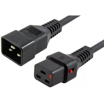 Maitinimo kabelis MicroConnect MC-C19C20LOCK-1.5M — C19 į C20 su IEC užraktu, 1,5 m
