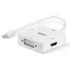 Lindy Mini DisplayPort 1.2 į HDMI 1.4, DVI ir VGA keitiklis