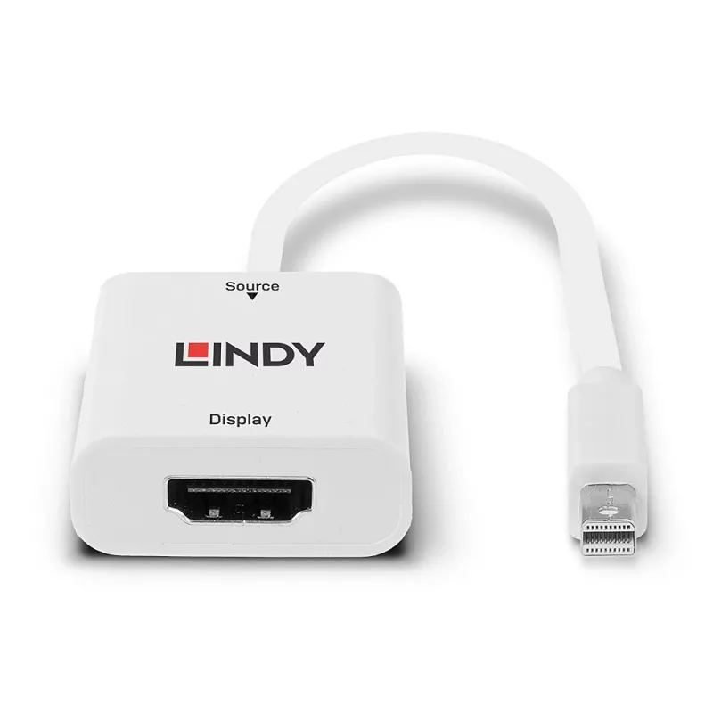Lindy Mini DisplayPort 1.2 į HDMI 2.0 18G aktyvus keitiklis