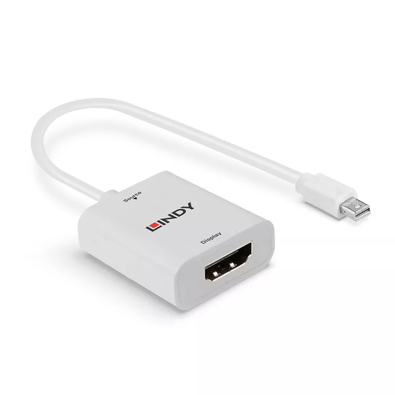 Lindy Mini DisplayPort 1.2 į HDMI 2.0 18G aktyvus keitiklis