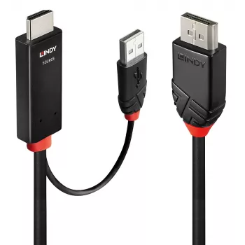 Lindy 3 m HDMI į DisplayPort kabelis