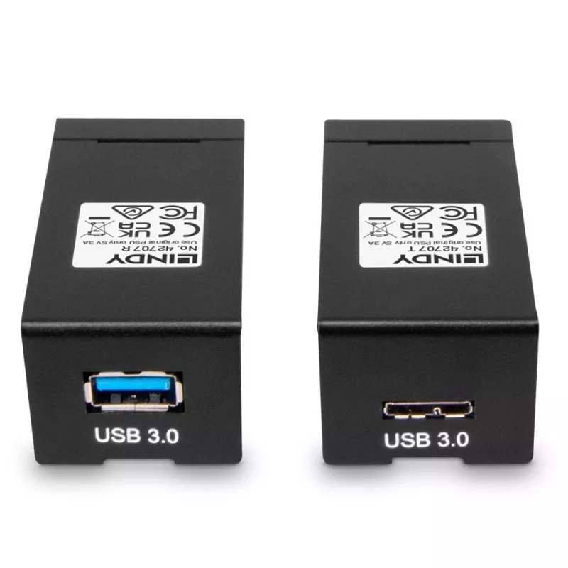 AV siųstuvas ir imtuvas Lindy 200m šviesolaidinis USB 3.0 plėtiklis