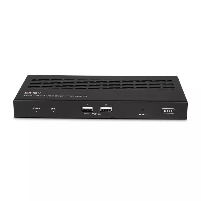AV imtuvas Lindy 4K30 HDMI ir USB per IP sistemą – Dekoderis