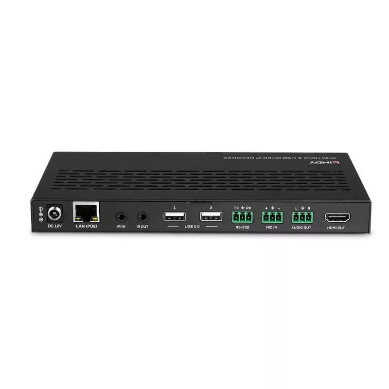 AV imtuvas Lindy 4K30 HDMI ir USB per IP sistemą – Dekoderis