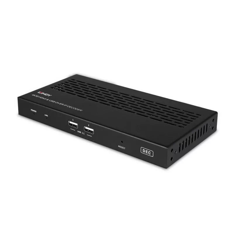 AV imtuvas Lindy 4K30 HDMI ir USB per IP sistemą – Dekoderis