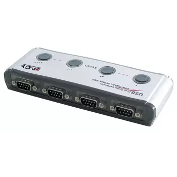 USB į 4 prievadų nuoseklųjį keitiklį Lindy 42858