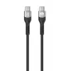 Manhattan USB-C į USB-C laidas 240 W 2 m kištukas-kištukas juodas 480 Mbps
