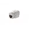 Equip Cat 8.1 ekranuotas „Keystone“ lizdas, įrankių nereikalaujantis, 8 vnt., nerūdijantis plienas, RJ-45