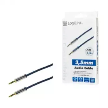 Audio kabelis LogiLink CA10150 1,5 m 3,5 mm mėlynas