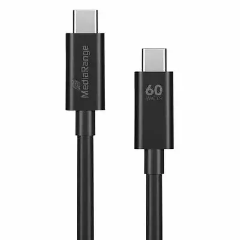USB laidas MediaRange MRCS213 1,2 m USB 3.2 Gen 1 USB C juodas
