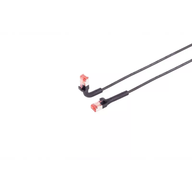 Tinklo kabelis Lanview LV-6AFTP-FLEX-ANG-0025B RJ45 Cat6A 25 m juodas