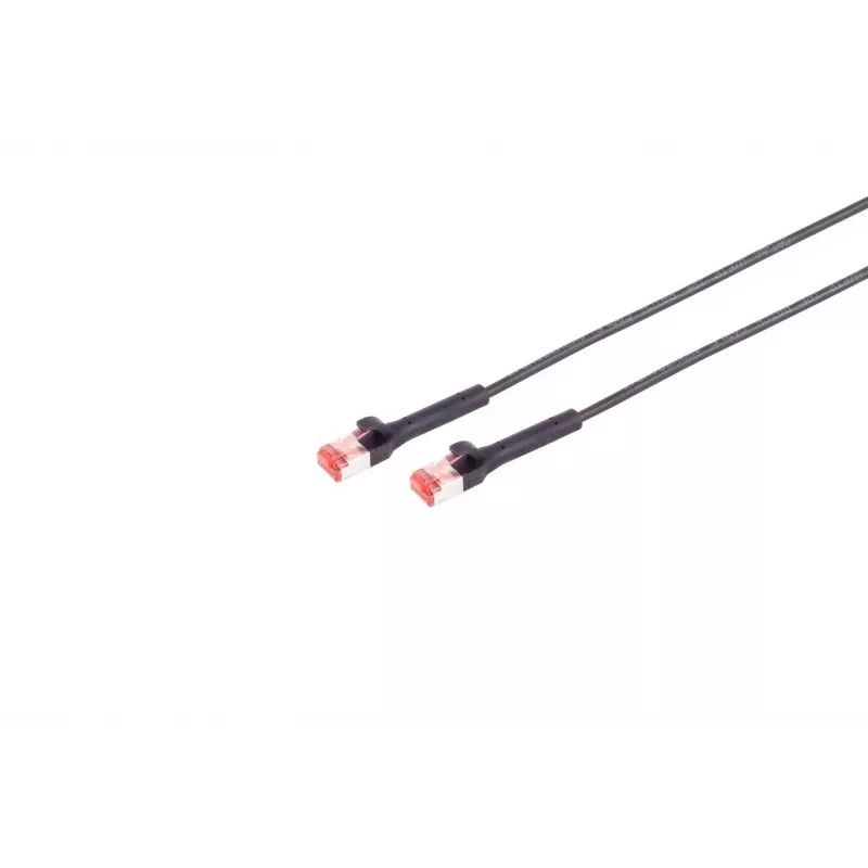 Tinklo kabelis Lanview LV-6AFTP-FLEX-ANG-015B RJ45 Cat6A 15m juodas