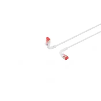Tinklo kabelis Lanview LV-6AFTP-FLEX-ANG-01W RJ45 Cat6A 1 m baltas