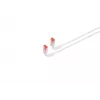 Tinklo kabelis Lanview LV-6AFTP-FLEX-ANG-01W RJ45 Cat6A 1 m baltas