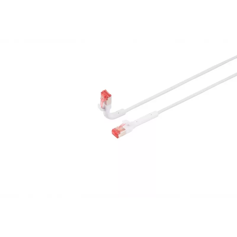 Tinklo kabelis Lanview LV-6AFTP-FLEX-ANG-075W RJ45 Cat6A 0.75 m Baltas