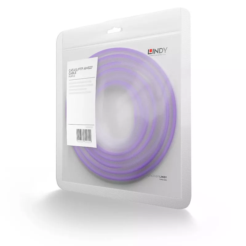 Tinklo kabelis Lindy Rj45/Rj45 CAT6 7.5 m violetinis S/FTP (S-STP)
