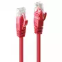 Tinklo kabelis Lindy 3m Cat.6 RJ-45 U/UTP raudonas