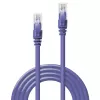 Lindy 30m Cat.6 U/UTP tinklo kabelis, violetinis, 30 m, Cat6, U/UTP (UTP), RJ-45, RJ-45, violetinis