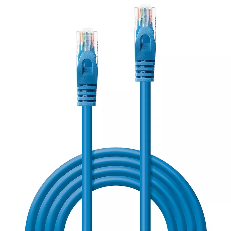 Tinklo kabelis Lindy Rj45/Rj45 CAT6 2m RJ-45 U/UTP Mėlynas