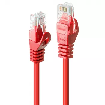 Lindy 48181 tinklo kabelis raudonas 0,5 m Cat6 U/UTP (UTP)