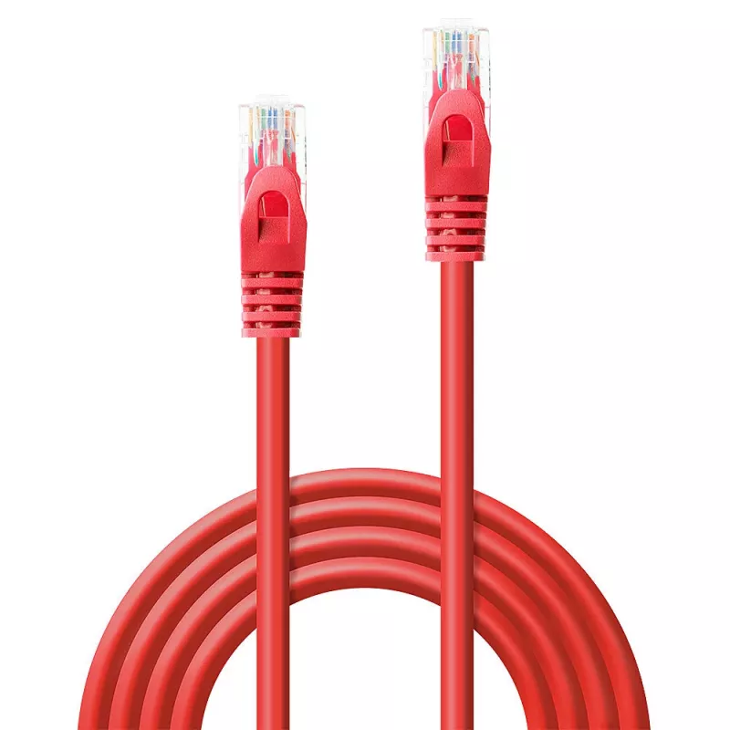 Lindy 48182 tinklo kabelis raudonas 1 m Cat6 U/UTP (UTP)