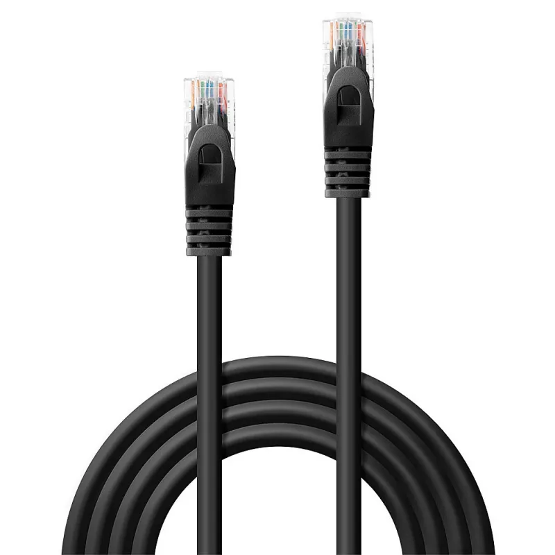 Lindy 48190 tinklo kabelis juodas 0,3 m Cat6 U/UTP (UTP)