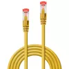 Tinklo kabelis Lindy RJ45–RJ45 Cat6 2 m, S/FTP, paauksuotos jungtys, geltonas