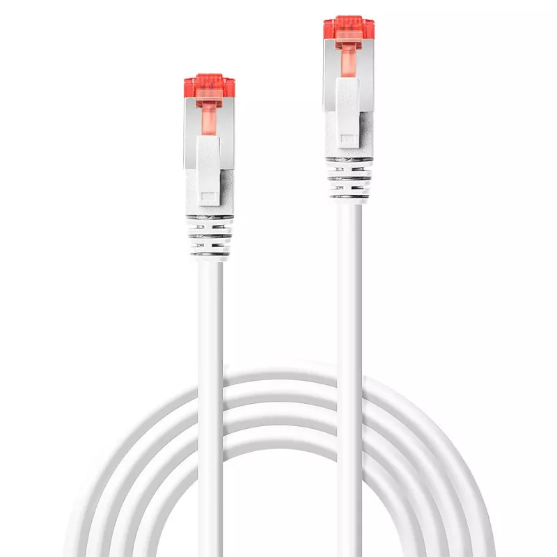 Tinklo kabelis Lindy RJ-45 Cat.6 S/FTP 10 m, baltas, paauksuotos jungtys, 10/100/1000Base-T(X)